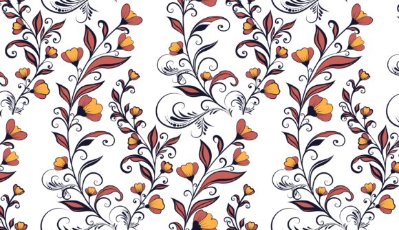 Aesthetic Floral Pattern Graphics