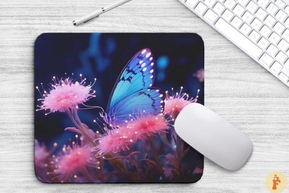 Beautiful Butterfly Sitting on Flowers Graphics