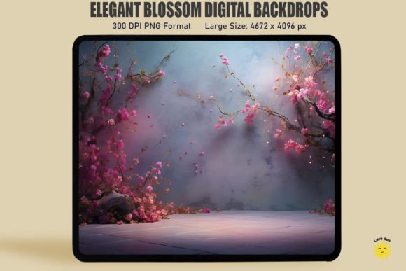 Elegant Blossom Graphics for Soft Branding