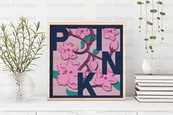 Flowers Cricut Vector for Laser Cutting and Shadow Boxes