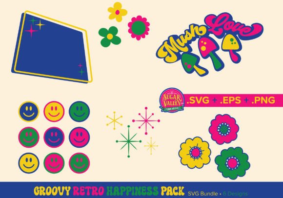 Groovy Retro Happiness Pack