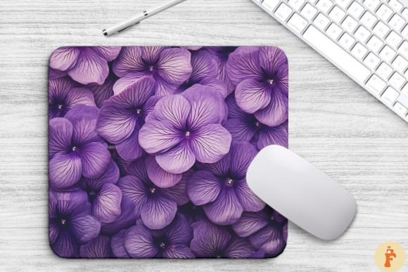 Purple Violet Flowers Graphic for Branding