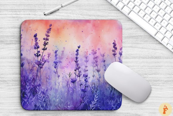 Watercolor Lavender Graphics for Soft Branding