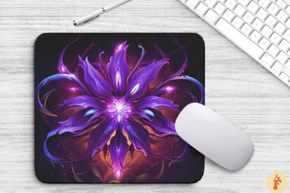 Whimsical Alien Purple Flower Graphics for Editorial and Website Use